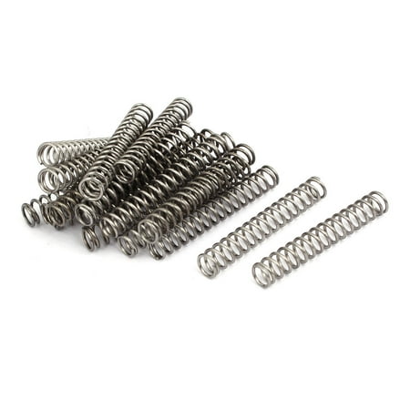 0.3mmx3mmx25mm acier inox 304 Compression Ressort Argenté 20pc